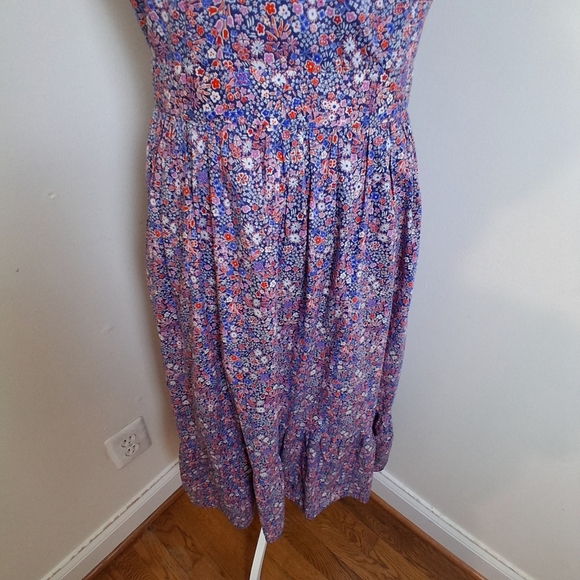 J.Crew Liberty Fabric Kayoko Floral Sleeveless Maxi Dress Size 6 - Picture 6 of 9